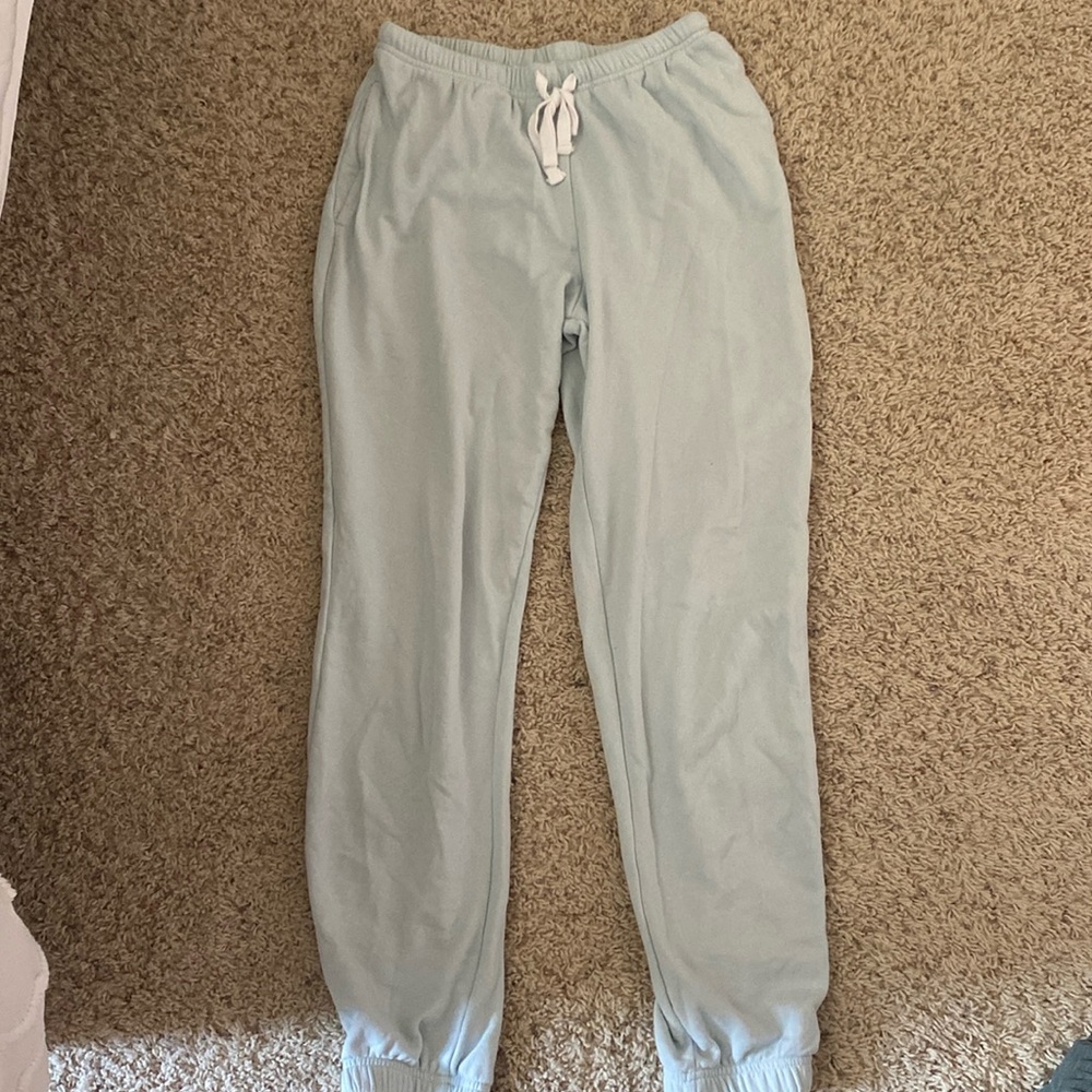 Baby blue garage joggers